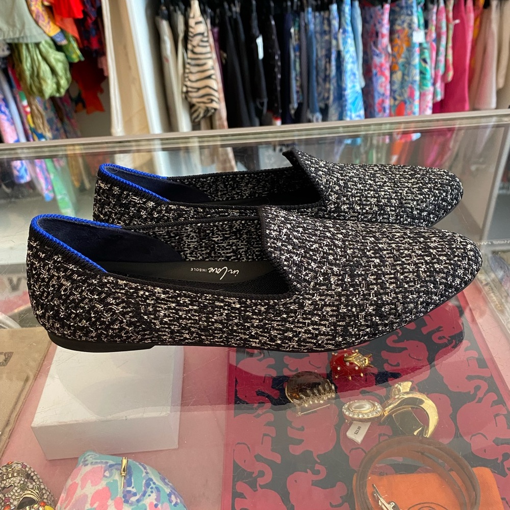 Rothy's Dusk tweed almond loafer size 6.5